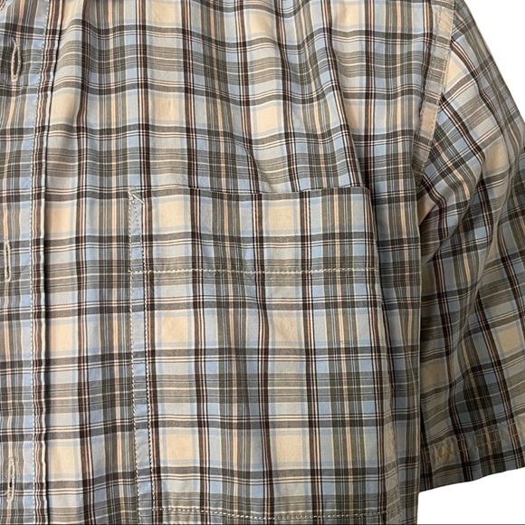 Eddie Bauer Men’s Blue 100% Cotton Plaid Short Sleeve Casual Button Down… - Picture 3 of 14